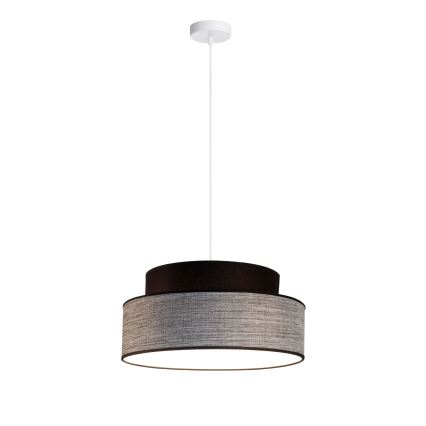 Lámpara colgante GRACE 1xE27/60W/230V negro/gris