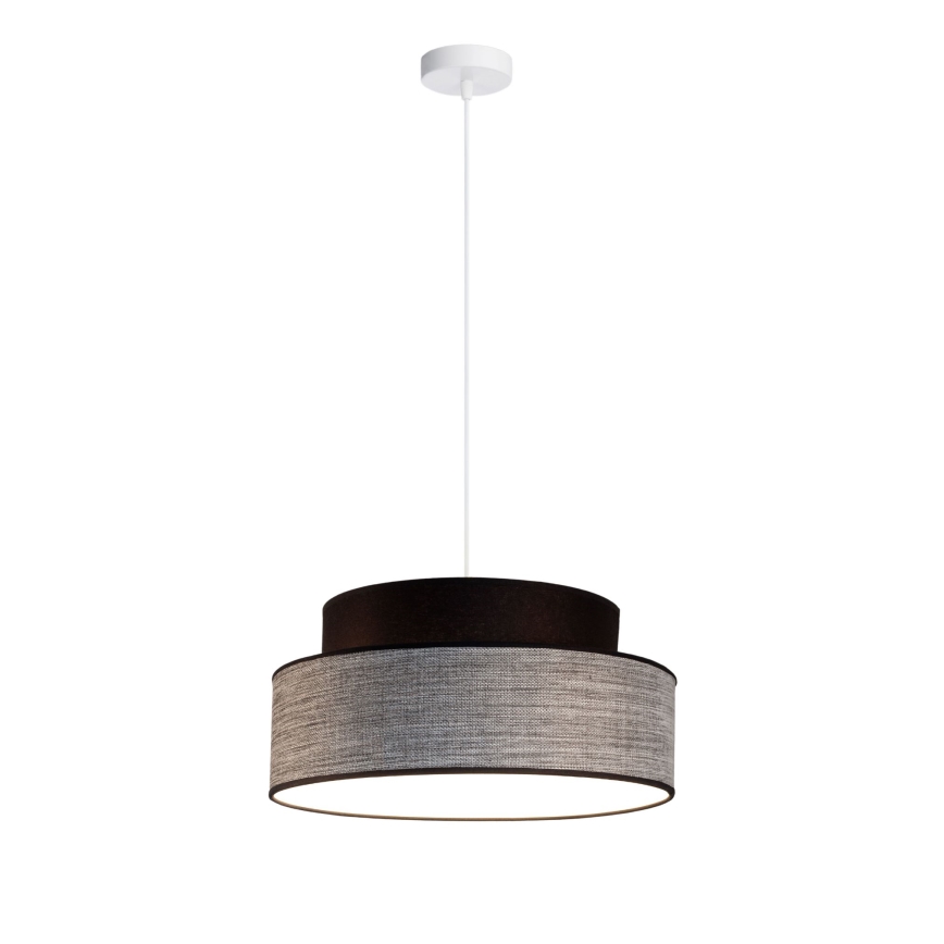 Lámpara colgante GRACE 1xE27/60W/230V negro/gris