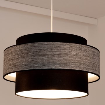 Lámpara colgante GRACE 1xE27/60W/230V negro/gris