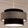 Lámpara colgante GRACE 1xE27/60W/230V negro/gris