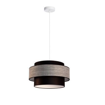 Lámpara colgante GRACE 1xE27/60W/230V negro/gris