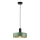 Lámpara colgante HAKI 1xE27/60W/230V Verde/negro