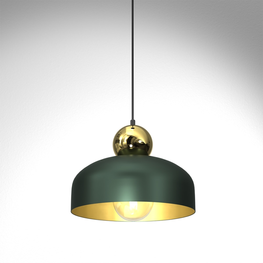 Lámpara colgante HARALD 1xE27/60W/230V verde