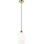 Lámpara colgante HARMA 1xE27/15W/230V diá. 14 cm blanco/dorado