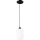 Lámpara colgante HARMA 1xE27/15W/230V diá. 14 cm blanco/negro