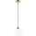 Lámpara colgante HARMA 1xE27/15W/230V diá. 20 cm blanco/dorado