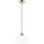 Lámpara colgante HARMA 1xE27/15W/230V diá. 25 cm blanco/dorado