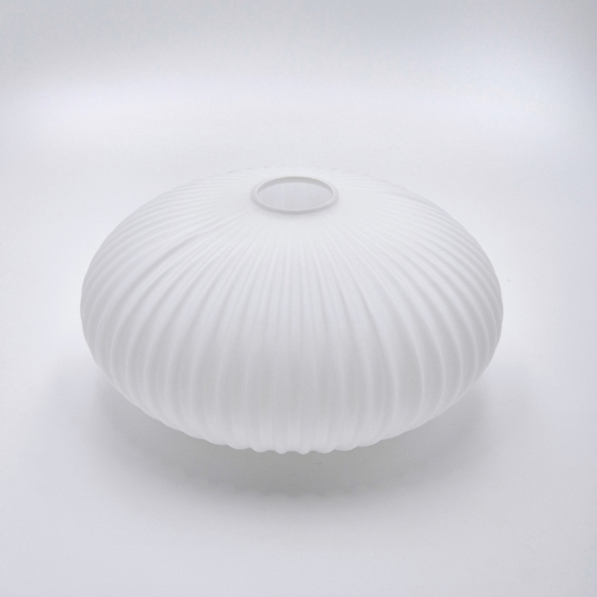 Lámpara colgante HARMA 1xE27/15W/230V diá. 25 cm blanco/dorado