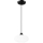 Lámpara colgante HARMA 1xE27/15W/230V diá. 25 cm blanco/negro