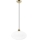 Lámpara colgante HARMA 1xE27/15W/230V diá. 30 cm blanco/dorado