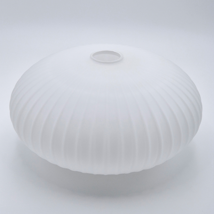Lámpara colgante HARMA 1xE27/15W/230V diá. 30 cm blanco/dorado