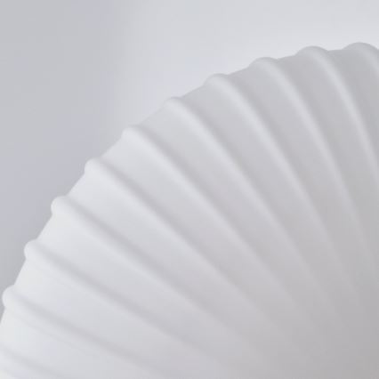 Lámpara colgante HARMA 1xE27/15W/230V diá. 30 cm blanco/dorado