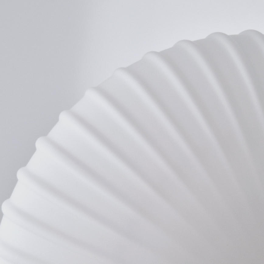 Lámpara colgante HARMA 1xE27/15W/230V diá. 30 cm blanco/dorado
