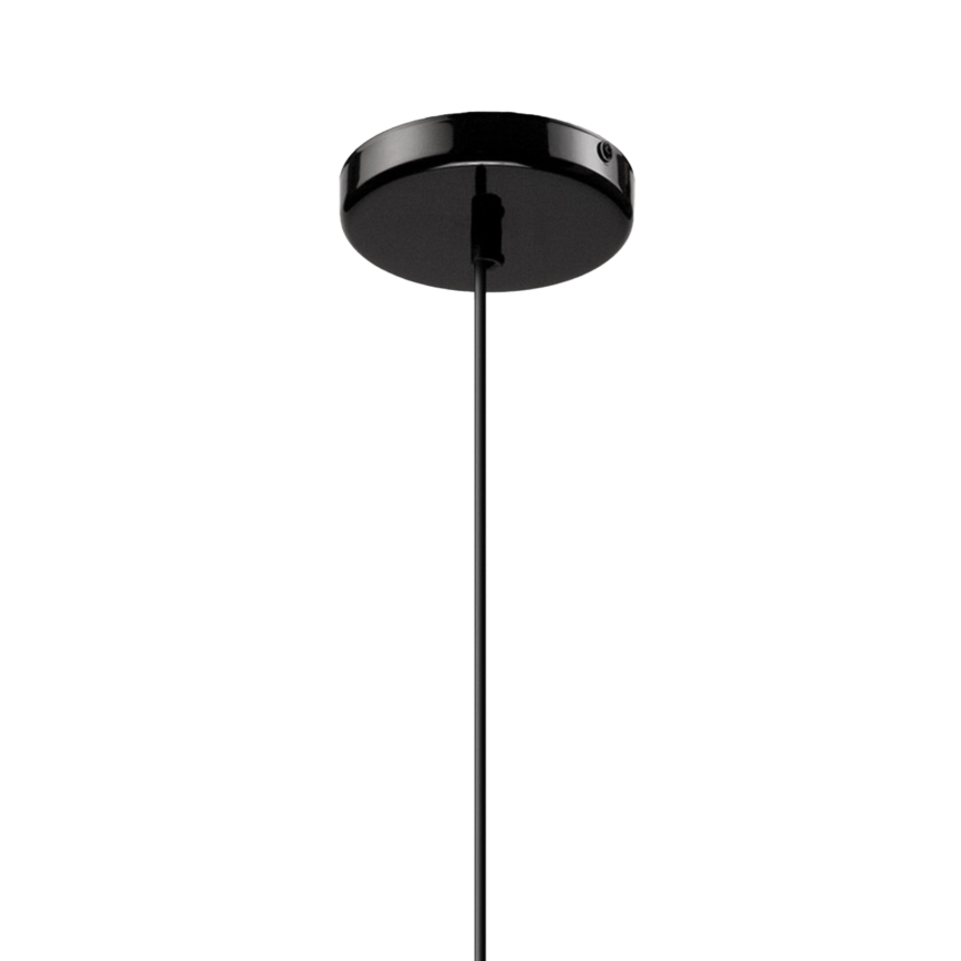Lámpara colgante HARMA 1xE27/15W/230V diá. 30 cm blanco/negro