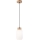 Lámpara colgante HARMONY 1xE27/15W/230V diá. 14 cm blanco/roble