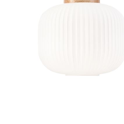 Lámpara colgante HARMONY 1xE27/15W/230V diá. 20 cm blanco/roble