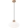 Lámpara colgante HARMONY 1xE27/15W/230V diá. 30 cm blanco/roble