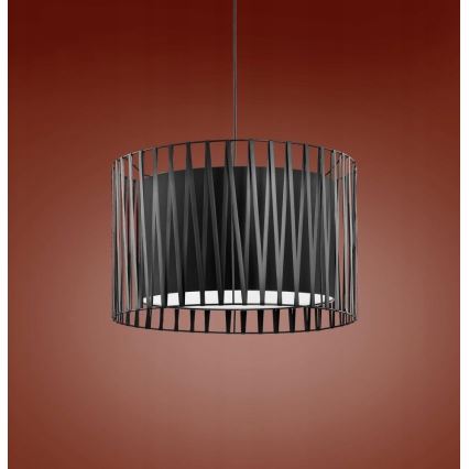 Lámpara colgante HARMONY BLACK 3xE27/60W/230V