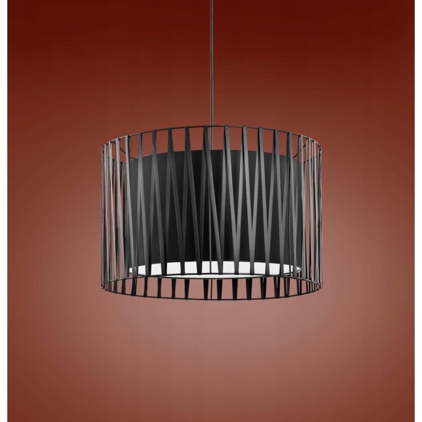 Lámpara colgante HARMONY BLACK 3xE27/60W/230V