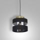 Lámpara colgante HAVARD 1xE27/60W/230V negro/cobre