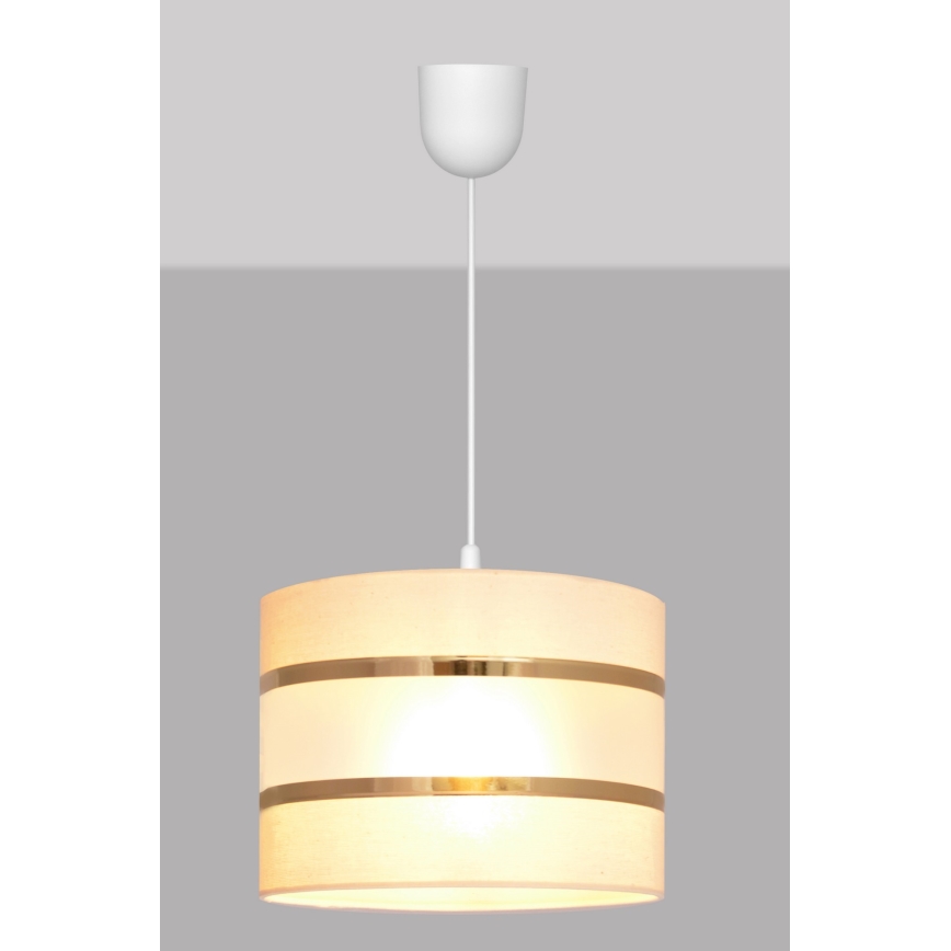 Lámpara colgante HELEN 1xE27/15W/230V crema