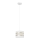 Lámpara colgante HELEN 1xE27/15W/230V diá. 20 cm blanco/dorado