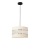Lámpara colgante HELEN 1xE27/15W/230V diá. 20 cm color crema/negro/dorado