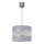 Lámpara colgante HELEN 1xE27/15W/230V diá. 20 cm gris/plata