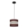 Lámpara colgante HELEN 1xE27/15W/230V diá. 20 cm marrón/negro/dorado