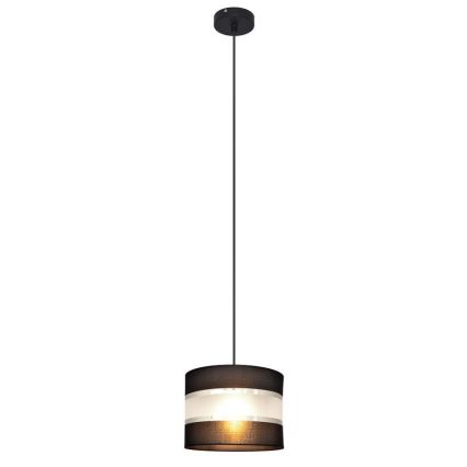 Lámpara colgante HELEN 1xE27/15W/230V diá. 20 cm negro/plata