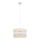 Lámpara colgante HELEN 1xE27/15W/230V diá. 35 cm color crema/dorado