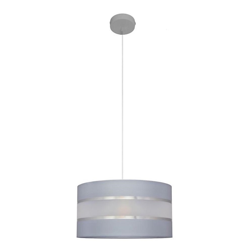 Lámpara colgante HELEN 1xE27/15W/230V diá. 35 cm gris/plata