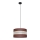 Lámpara colgante HELEN 1xE27/15W/230V diá. 35 cm marrón/negro/dorado