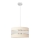 Lámpara colgante HELEN 1xE27/15W/230V diá. 40 cm color crema/dorado