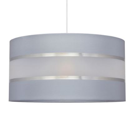 Lámpara colgante HELEN 1xE27/15W/230V diá. 40 cm gris/plata