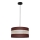 Lámpara colgante HELEN 1xE27/15W/230V diá. 40 cm marrón/negro/dorado