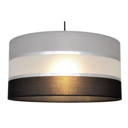 Lámpara colgante HELEN 1xE27/15W/230V diá. 40 cm negro/gris/plata