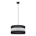 Lámpara colgante HELEN 1xE27/15W/230V diá. 40 cm negro/plata