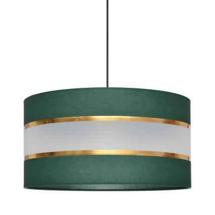 Lámpara colgante HELEN 1xE27/15W/230V diá. 40 cm verde/dorado