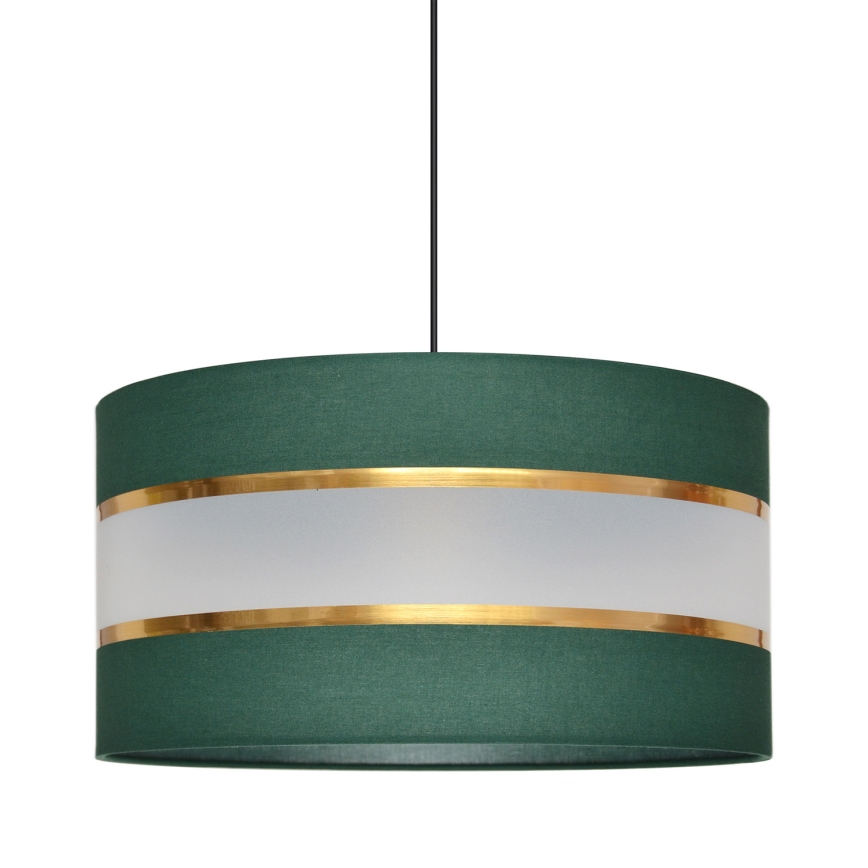 Lámpara colgante HELEN 1xE27/15W/230V diá. 40 cm verde/dorado