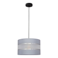 Lámpara colgante HELEN 1xE27/15W/230V gris/negro
