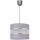 Lámpara colgante HELEN 1xE27/60W/230V diá. 20 cm gris/plata