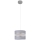 Lámpara colgante HELEN 1xE27/60W/230V diá. 20 cm gris/plata