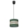 Lámpara colgante HELEN 1xE27/60W/230V diá. 20 cm verde/dorado