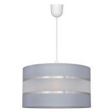 Lámpara colgante HELEN 1xE27/60W/230V diá. 35 cm gris/plata