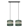 Lámpara colgante HELEN 2xE27/15W/230V verde/dorado