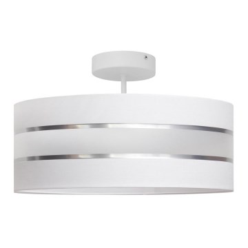 Lámpara colgante HELEN 3xE27/15W/230V blanco/cromo brillante