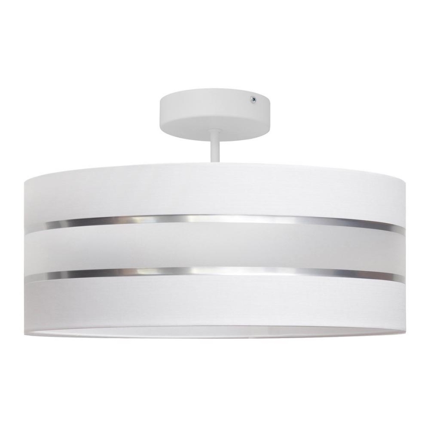 Lámpara colgante HELEN 3xE27/15W/230V blanco/cromo brillante