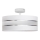 Lámpara colgante HELEN 3xE27/15W/230V blanco/cromo brillante