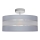 Lámpara colgante HELEN 3xE27/15W/230V gris/cromo brillante